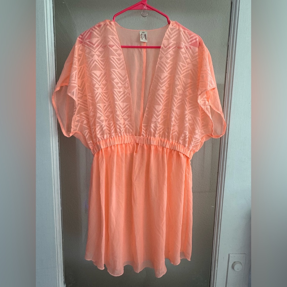 Women's Orange Swim Cover-Up
